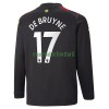 Maillot à Manches Longues Manchester City De Bruyne 17 Extérieur 2022-23 Pour Homme